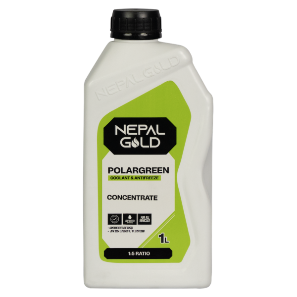 NEPAL GOLD PolarGreen Performance COOLANT & ANTIFREEZE Concentrate(1:5) 1 Ltr