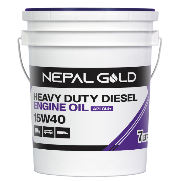 NEPAL GOLD Heavy Duty Diesel Engine Oil 15W-40 API CI-4+ 7 Ltr